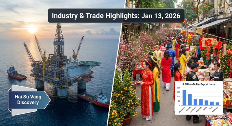 Vietnam Industry and Trade News Bulletin for January 13, 2026