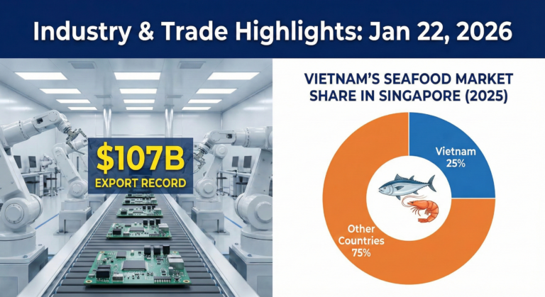 Vietnam Industry and Trade News Bulletin for January 22, 2026