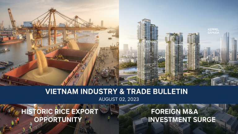 Vietnam Industry and Trade News Bulletin for AUGUST 02, 2023