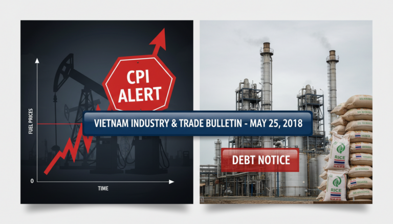 Industrial and trade developments on May 25, 2018