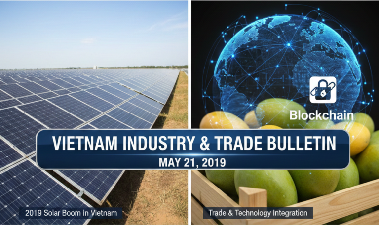 Vietnam Industry and Trade News Bulletin for May 21, 2019