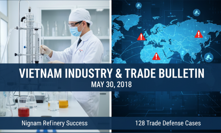 Vietnam Industry and Trade News Bulletin for MAY 30, 2018
