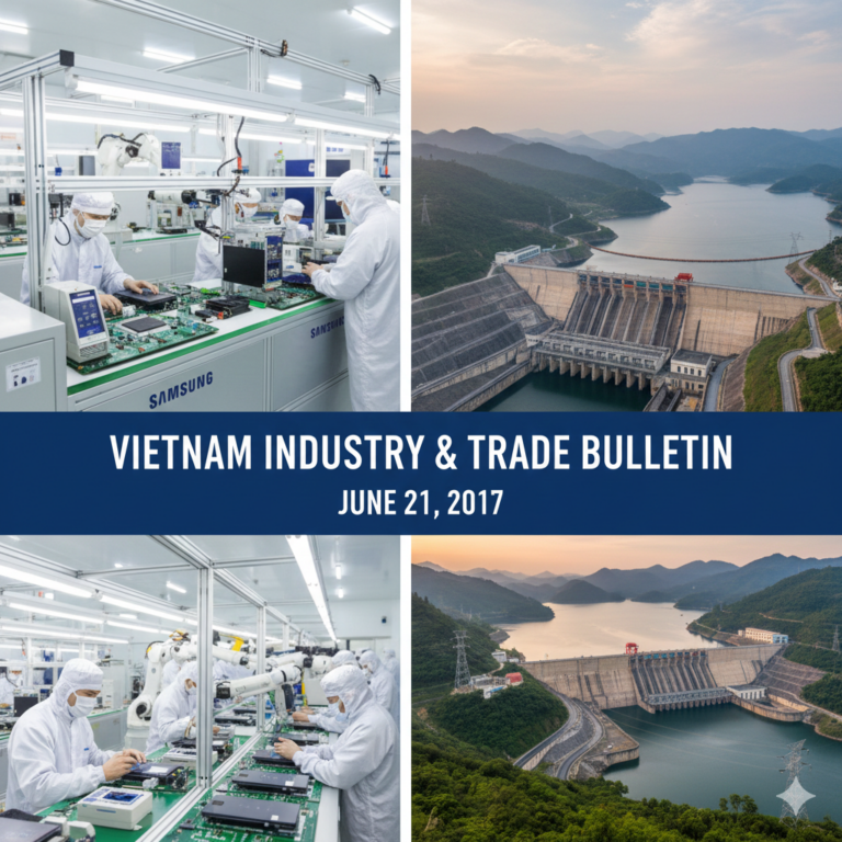Vietnam Industry and Trade News Bulletin for JUNE 21, 2017